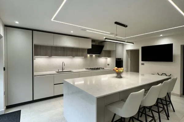 two-tone kitchen design